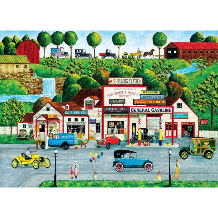 Hometown Gallery - The Old Filling Station 1000 Piece Jigsaw Puzzle - for just $16.99! 