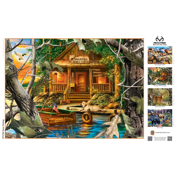 Realtree - Gone Fishing 1000 Piece Jigsaw Puzzle - for just $16.99! 