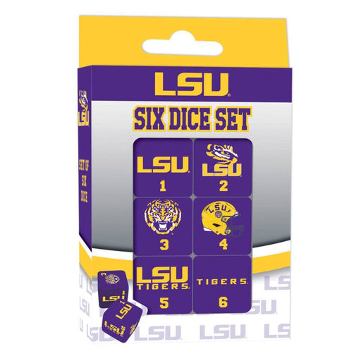 LSU Tigers Dice Set - 19mm - for just $7.99! 