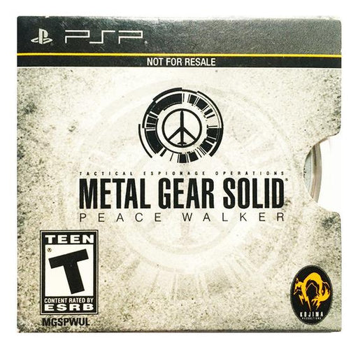 Metal Gear Solid: Peace Walker (Not for Resale) (PSP) - for just $0! 
