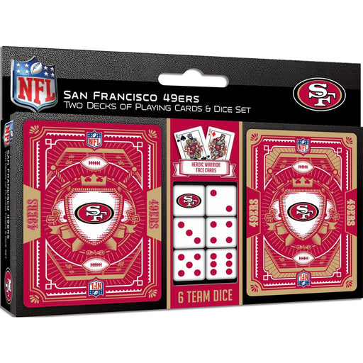 San Francisco 49ers - 2-Pack Playing Cards & Dice Set - for just $19.99! 