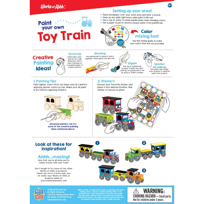 Toy Train Wood Craft & Paint Kit - for just $19.99! 