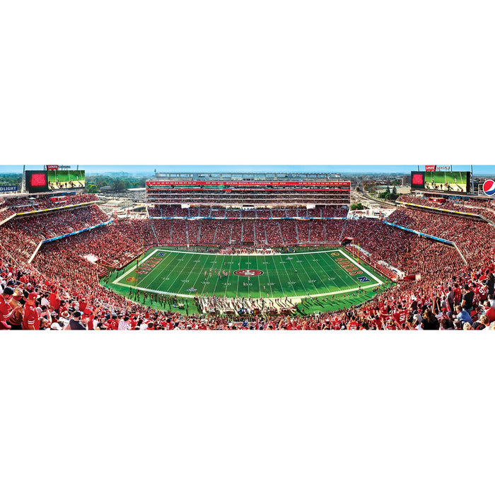 San Francisco 49ers - 1000 Piece Panoramic Jigsaw Puzzle - Center View - Just $19.99! Shop now at Retro Gaming of Denver