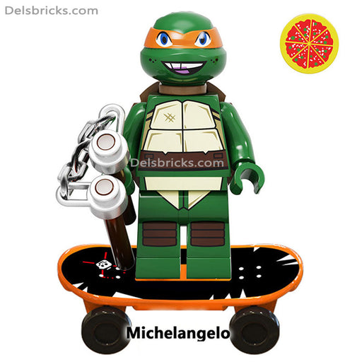 TMNT Michelangelo Action-Packed Minifigure - Lego-Compatible Minifigures - Premium Minifigures - Just $3.99! Shop now at Retro Gaming of Denver