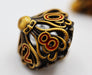 Mind Eater: Gold - Hollow Metal RPG Dice Set - for just $64.99! 