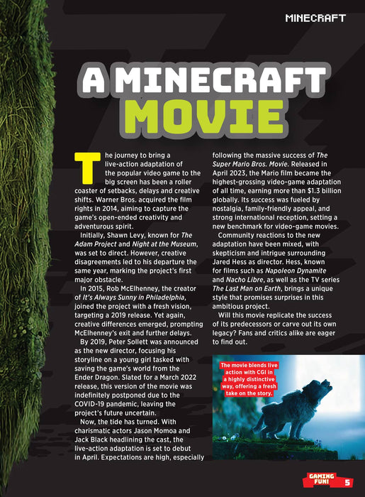 Minecraft - The Ultimate Guide: Notch's Shocking Announcement Of Potential Minecraft 2, The Minecraft Movie, New Updates, Pale Garden, Spongebob Add-On, New Pig Variants, Exclusive Insights & More! - for just $12.99! 