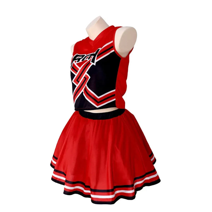 Takerlama RCH Printed Cheerleader Uniform Bring it On Cosplay Women's Fancy Dress Tank Top Mini Skirt Halloween Costume Clothes - for just $61.95! 