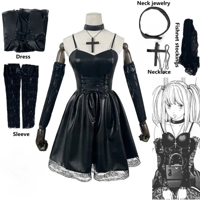 Misa Amane Gothic Cosplay Costume – Dress with Lace & Accessories - for just $50.95! 
