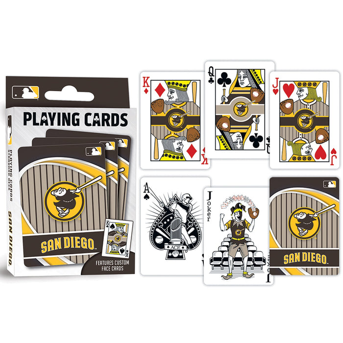 San Diego Padres - Friar Playing Cards - 54 Card Deck - Premium Dice & Cards Sets - Just $6.99! Shop now at Retro Gaming of Denver