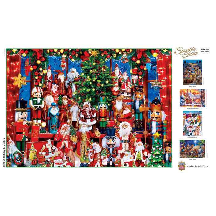 Sparkle & Shine - Holiday Festivities 500 Piece Glitter Jigsaw Puzzle - Just $14.99! Shop now at Retro Gaming of Denver