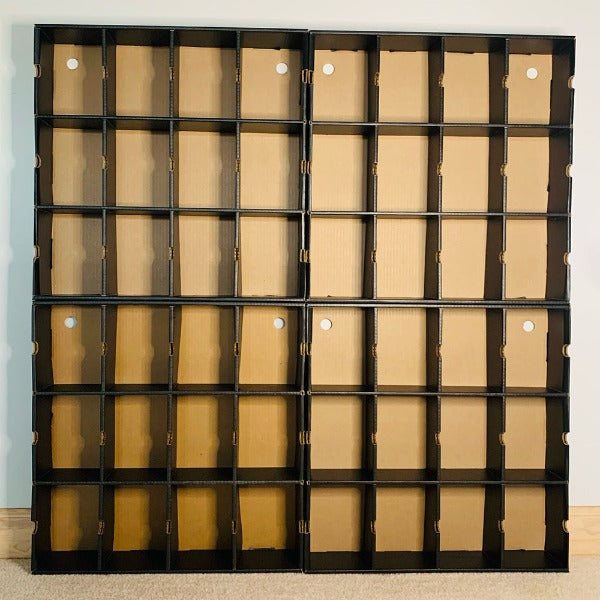 KUBBIE DLX BLACK (3x4) - In Box Display Case for Funko Pops, Wall Mountable & Stackable Pop Shelf (Cardboard) - for just $34.99! 