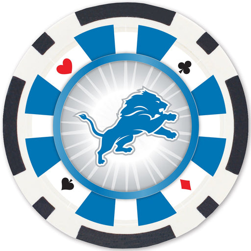 Detroit Lions 100 Piece Poker Chips - Just $29.99! Shop now at Retro Gaming of Denver