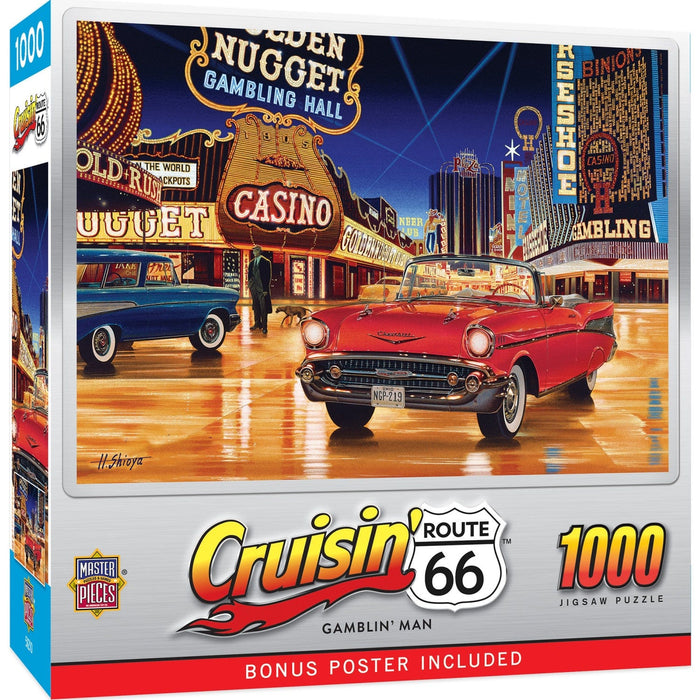 Cruisin' Route 66 - Gamblin' Man 1000 Piece Jigsaw Puzzle - for just $16.99! 