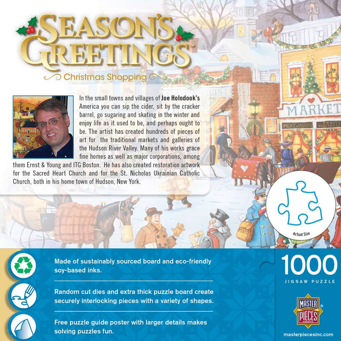 Season's Greetings - Christmas Shopping 1000 Piece Jigsaw Puzzle - for just $16.99! 