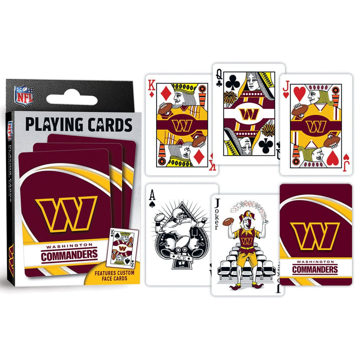 Washington Commanders Playing Cards - 54 Card Deck - for just $7.99! 