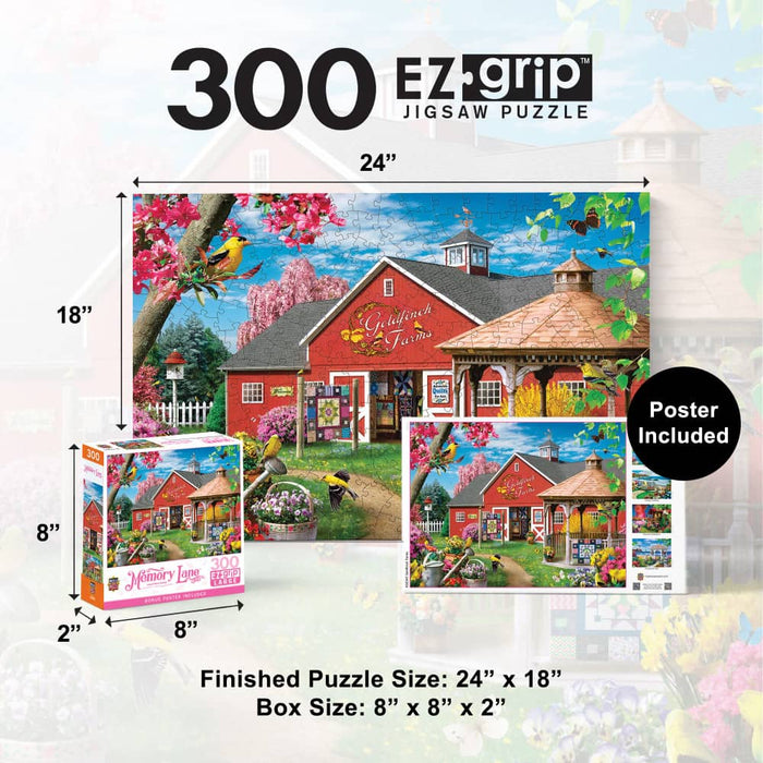 Memory Lane - Goldfinch Farms 300 Piece EZ Grip Jigsaw Puzzle - for just $14.99! 