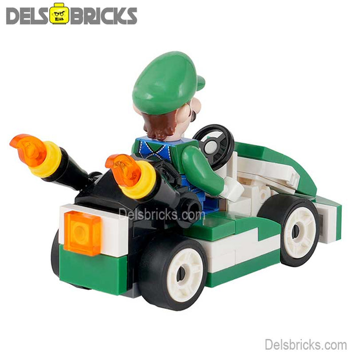 Luigi Kart Super Mario Brothers Lego Minifigures Custom Toys - Just $11.99! Shop now at Retro Gaming of Denver