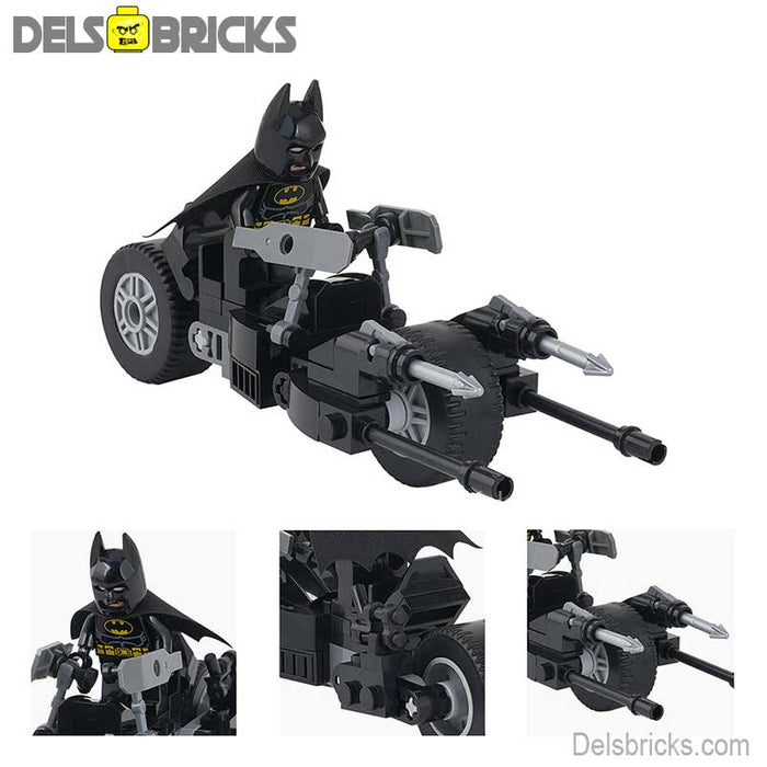 Batman & Motorcycle Batcycle Lego Minifigures Custom Toys - Just $22.99! Shop now at Retro Gaming of Denver