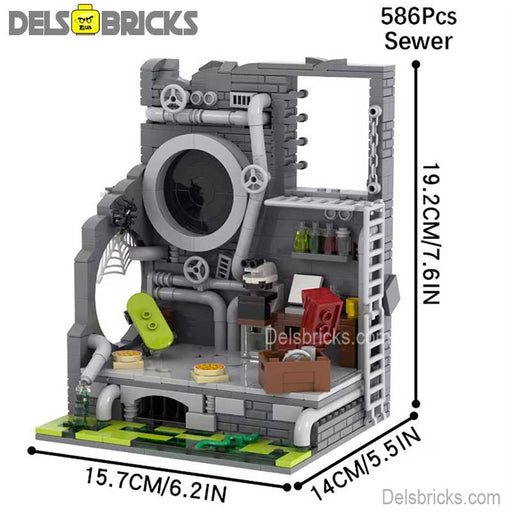 Teenage Mutant Ninja Turtles & sewer Lair Lego Minifigures Custom Toys - Just $39.99! Shop now at Retro Gaming of Denver