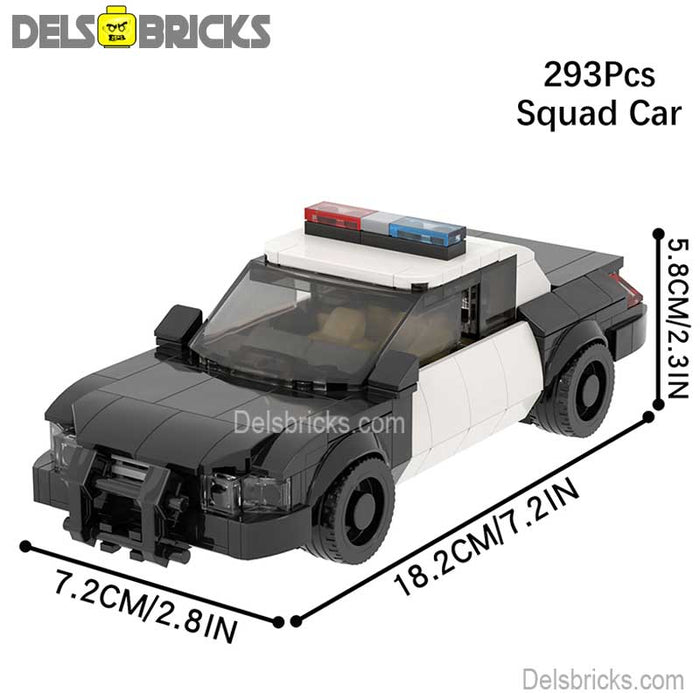 Police Squad Car 293 piece Lego Minifigures Custom Toys - Just $24.99! Shop now at Retro Gaming of Denver