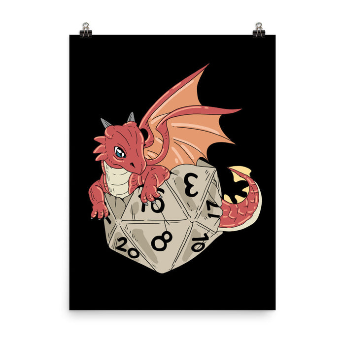 DND Wall Art - Dragon Hatching - DND - Gift For Dnd - D20 Gift Picture- Game Master - Adventure - RPG Poster - Geek Gift - Just $16! Shop now at Retro Gaming of Denver