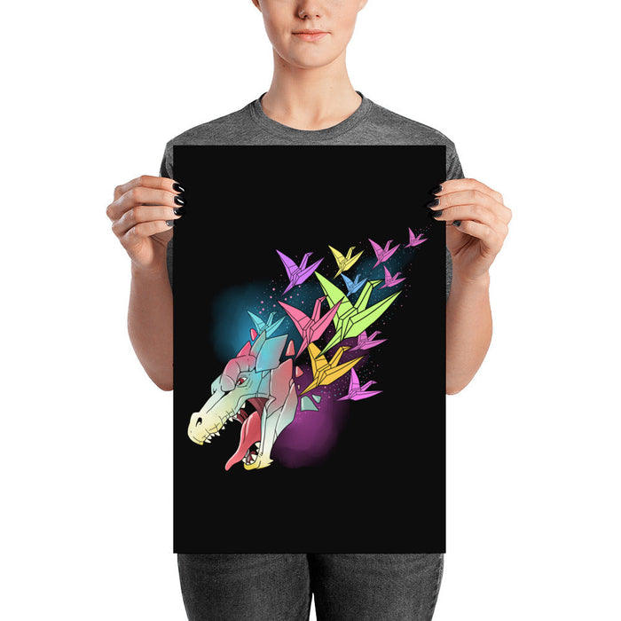 DND Wall Art - Paper Dragons - DND - Gift For Dnd - D20 Gift Picture- Game Master - Adventure - RPG Poster - Geek Gift - Just $16! Shop now at Retro Gaming of Denver