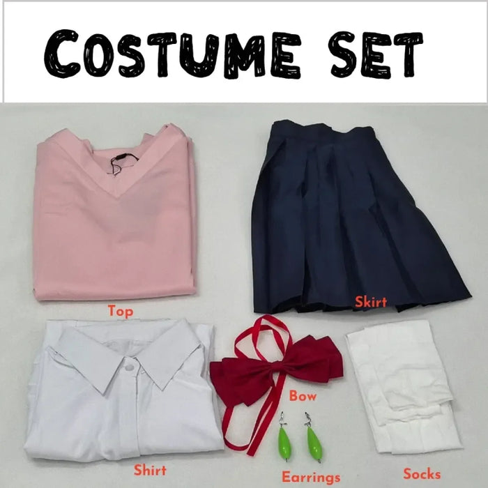 Momo Ayase Cosplay Costume – Dandadan School Uniform Set with Accessories - for just $40.95! 