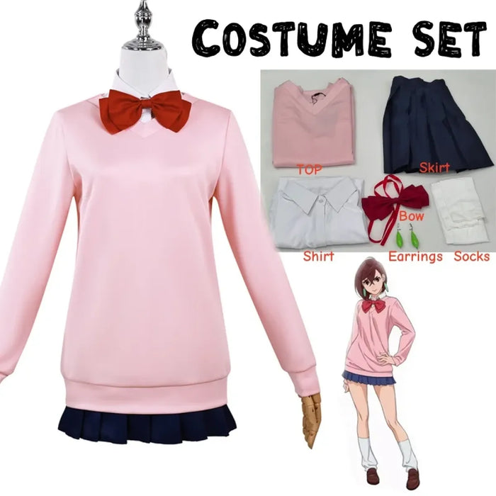 Momo Ayase Cosplay Costume – Dandadan School Uniform Set with Accessories - for just $40.95! 