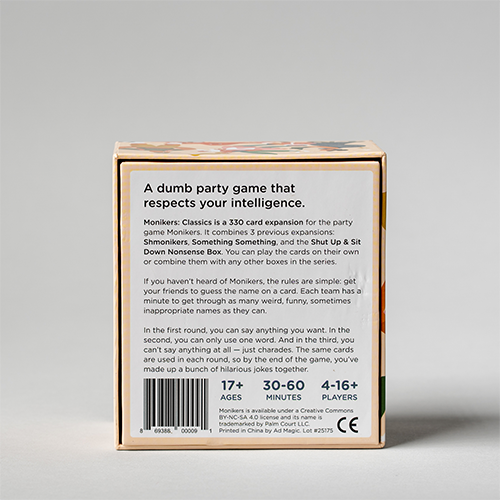 Monikers: Serious Nonsense (SUSD) Expansion - for just $24.99! 