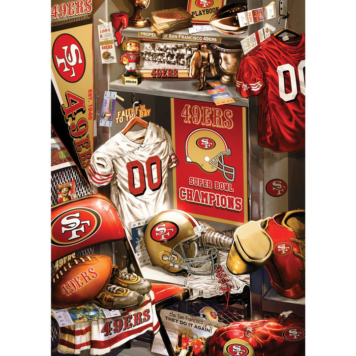 San Francisco 49ers - Locker Room 500 Piece Jigsaw Puzzle - Just $16.99! Shop now at Retro Gaming of Denver