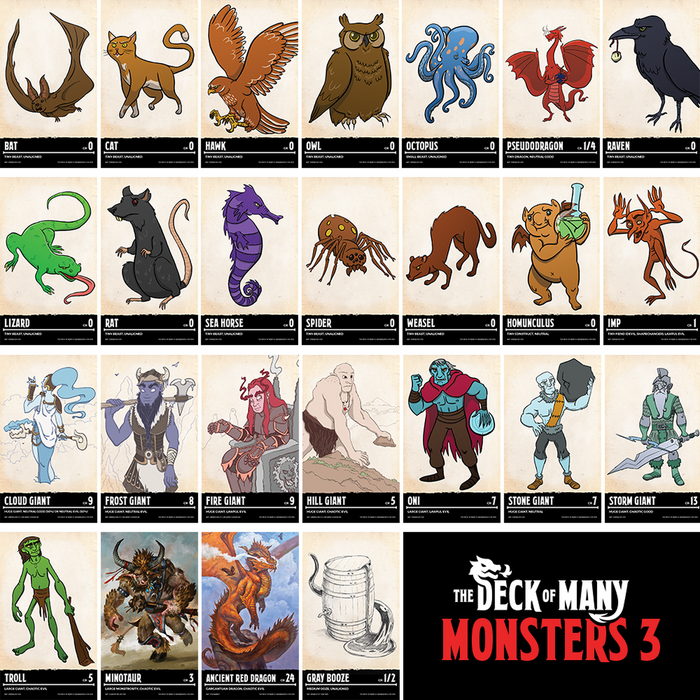The Deck of Many: Monsters 3 - for just $15.99! 