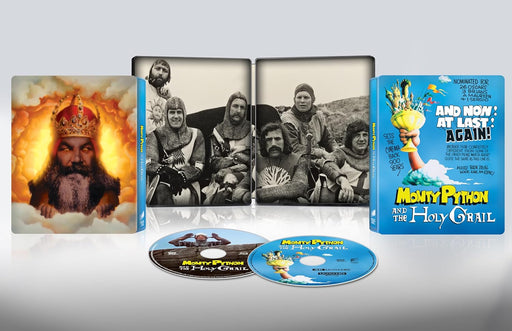 Monty Python and the Holy Grail - 50th Anniversary Steelbook (4K Ultra HD + Blu-ray) - for just $36.99! 