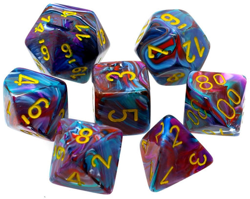 Festive Polyhedral Mosaic Yellow 7-die set - Just $11.99! Shop now at Retro Gaming of Denver