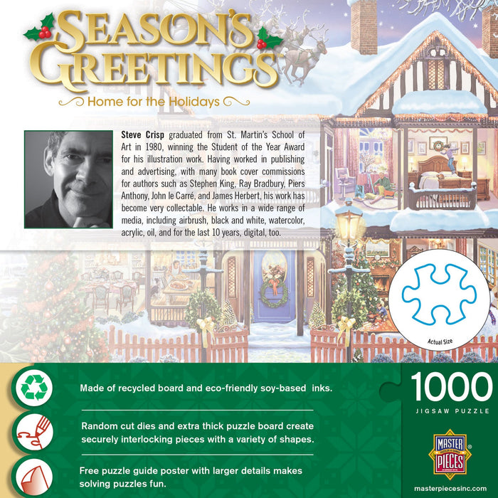 Season's Greetings - Home for the Holidays 1000 Piece Jigsaw Puzzle - Just $16.99! Shop now at Retro Gaming of Denver