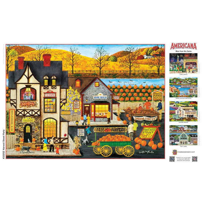 Americana - Harvest Street Party 500 Piece EZ Grip Jigsaw Puzzle - for just $14.99! 