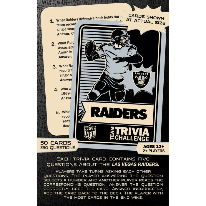 Las Vegas Raiders Trivia Challenge - for just $12.99! 