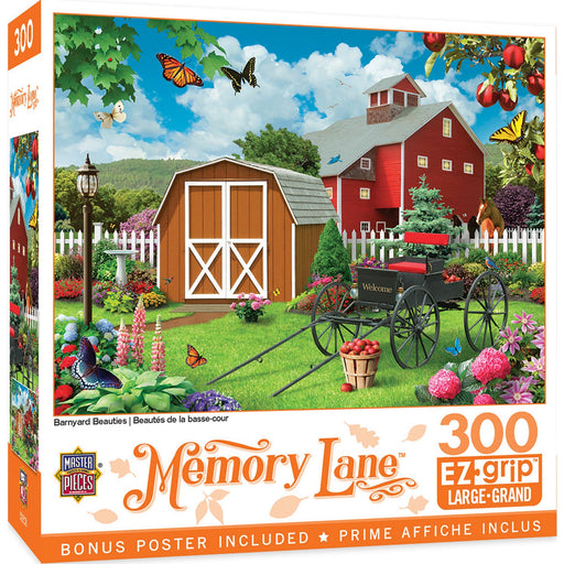 Memory Lane - Barnyard Beauties 300 Piece EZ Grip Jigsaw Puzzle - Just $14.99! Shop now at Retro Gaming of Denver