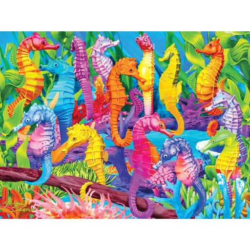 Glow in the Dark - Singing Seahorses 300 Piece EZ Grip Jigsaw Puzzle - for just $14.99! 