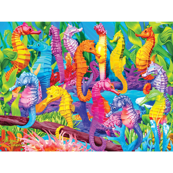 Glow in the Dark - Singing Seahorses 300 Piece EZ Grip Jigsaw Puzzle - for just $14.99! 