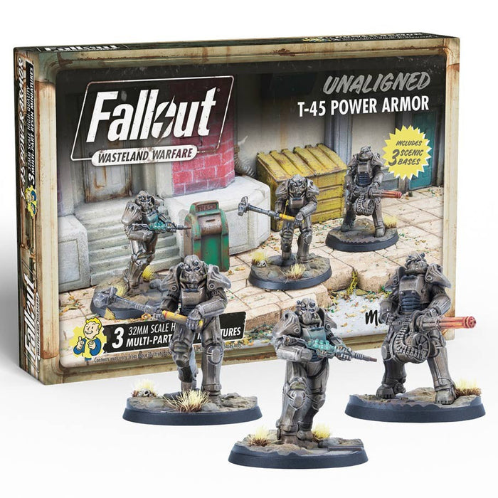 Fallout: Wasteland Warfare - Unaligned - T-45 Power Armour - for just $39.99! 