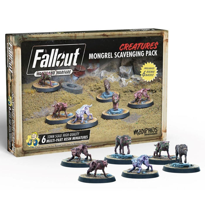 Fallout: Wasteland Warfare - Creatures - Mongrel Scavenging Pack - for just $41! 