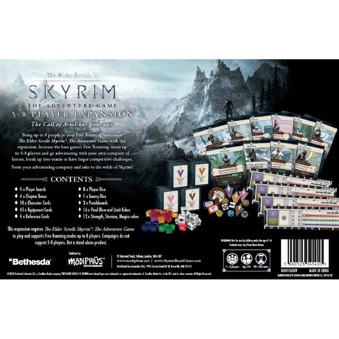 The Elder Scrolls: Skyrim - Adventure Board Game 5-8 Player Expansion - for just $39.99! 