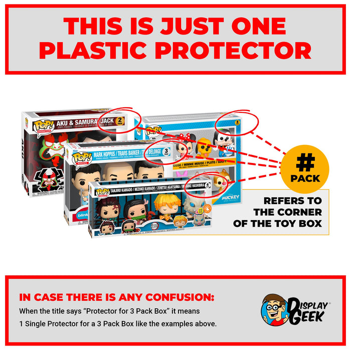 Pop Protector for 2 Pack The Dudley Boyz Bubba Ray & D-Von Funko Pop - for just $13.99! 