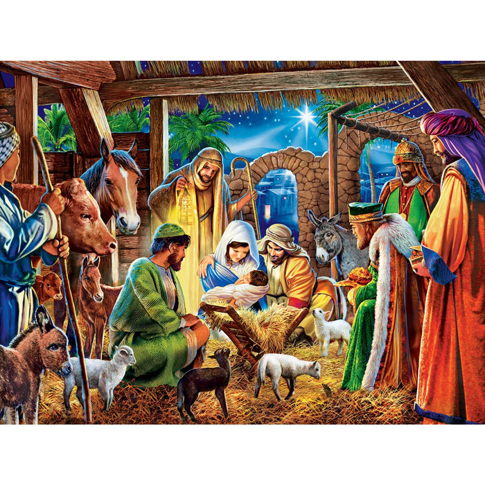 Happy Holidays - Away in a Manger 300 Piece EZ Grip Jigsaw Puzzle - Just $14.99! Shop now at Retro Gaming of Denver