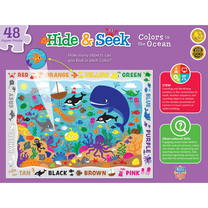 Hide & Seek - Colors in the Ocean 48 Piece Jigsaw Puzzle - Just $12.99! Shop now at Retro Gaming of Denver