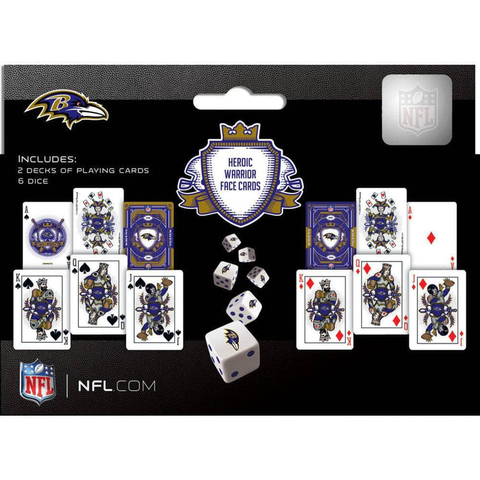 Baltimore Ravens - 2-Pack Playing Cards & Dice Set - for just $19.99! 