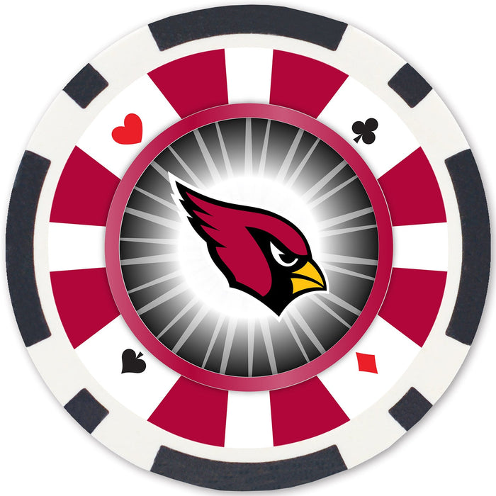 Arizona Cardinals 100 Piece Poker Chips - Just $17.99! Shop now at Retro Gaming of Denver