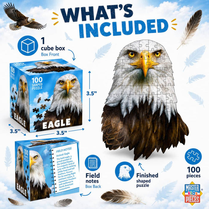Eagle 100 Piece Shaped Jigsaw Puzzle - for just $7.99! 
