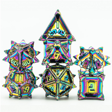 Warrior's Flail: Mystic - Metal RPG Dice Set - for just $44.99! 