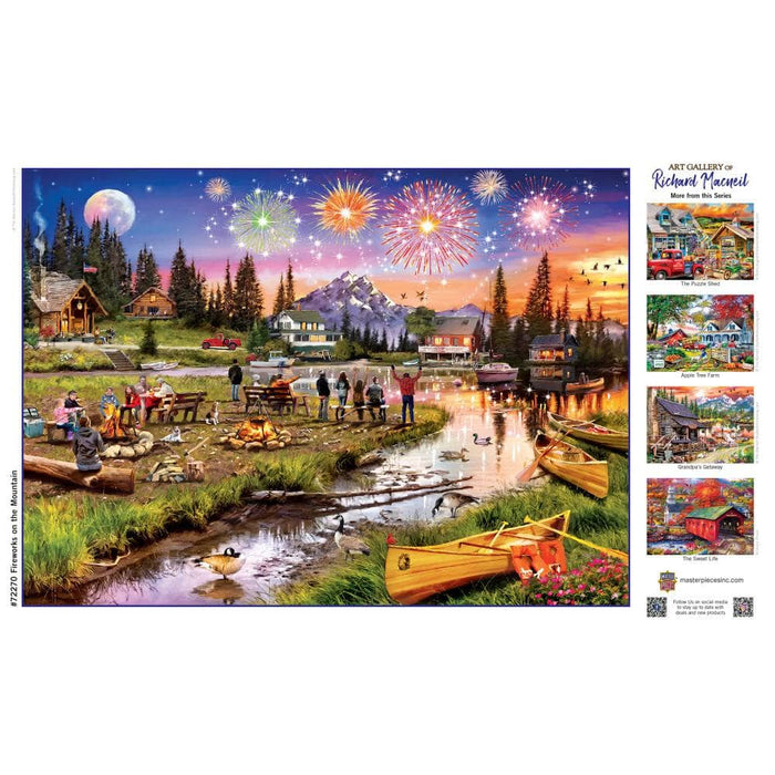 Art Gallery - Fireworks on the Mountain 1000 Piece Jigsaw Puzzle - for just $16.99! 